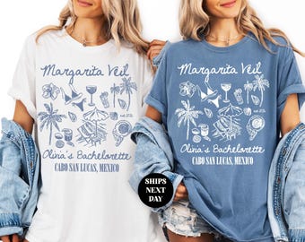 Margarita Veil Bachelorette Party Shirt Margarita Matrimony Bridal Shirt Tequila Bach Mexico Bachelorette Final Fiesta Tee Comfort Colors®
