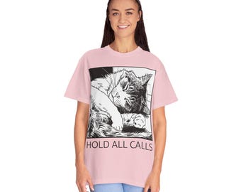 Sleeping Cat Tee | Comfort Colors Lover Shirt, Sarcastic Mom Gift