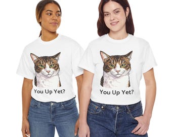 Grumpy Cat Portrait You Up Yet? Tee | Funny Cat Face Shirt