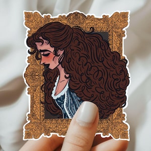Christine Daae Sticker Phantom of the Opera Fanart Illustrated Decal Gift for Broadway Lover Sticker of Beautiful Victorian Lady Art ST091