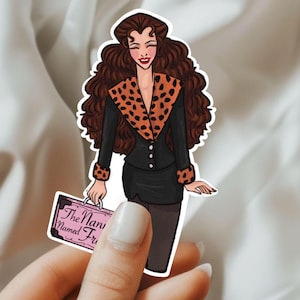 Sticker nounou des années 90 sitcom illustration illustration Flushing Queens Style icône comédie beauté cadeau pour sticker nostalgie fan de télévision pour elle ST113