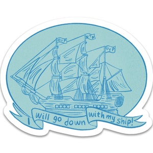 OTP Fandom Ship One true pairing shipping favorite characters fanficiton fiction books book worm blue Vinyl Water-proof Sticker Decal ST045