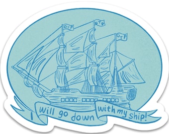 OTP Fandom Ship One true pairing shipping favorite characters fanficiton fiction books book worm blue Vinyl Water-proof Sticker Decal ST045