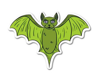 Green Bat Vinyl Sticker Decal Creator of the Night Collection