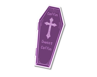 Coffin Sweet Coffin Vinyl Sticker Decal Creator of the Night Collection