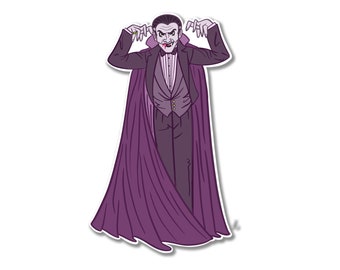 Dracula Vampire Vinyl Sticker Decal Creator of the Night Collection