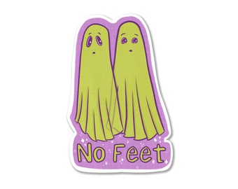 No Feet Ghosts Vinyl Sticker Decal