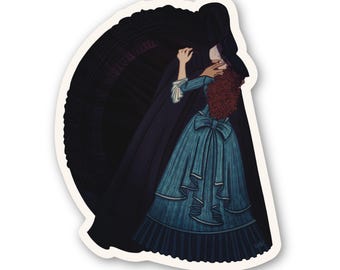 Phantom of the Opera Kiss Sticker: Gothic Broadway Musical Art