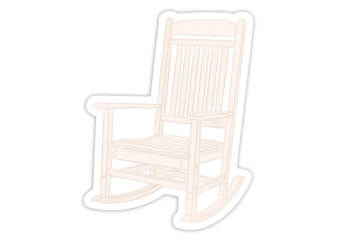 Rocking R Decal Rocking Chair Sticker Cottagecore East Coast Cozy Home Decor Decal for ...