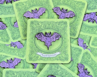 Purple Bat Enamel Pin Creator of the Night Collection