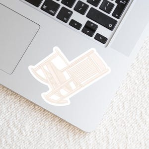 Rocking R Decal Rocking Chair Sticker Cottagecore East Coast Cozy Home Decor Decal for ...