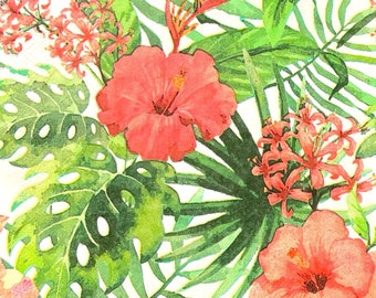 Decoupage Napkins, Hibiscus napkins, Tropical Beach Art, Hibiscus   art, Beach Vibe Napkins, Mod Podge Napkins, Hibiscus Art, Hibiscus Print