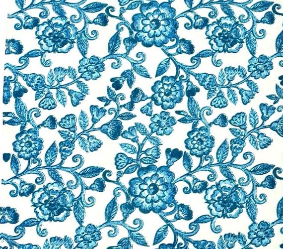 Decoupage Paper Napkins, Blue Floral napkin, Mod Podge Craft Coaster, Vintage Floral Napkin, Victorian Decoupage Paper, Blue Danube jewelry