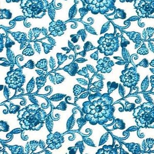 Paper napkin Blue Danube Floral pattern on white background
