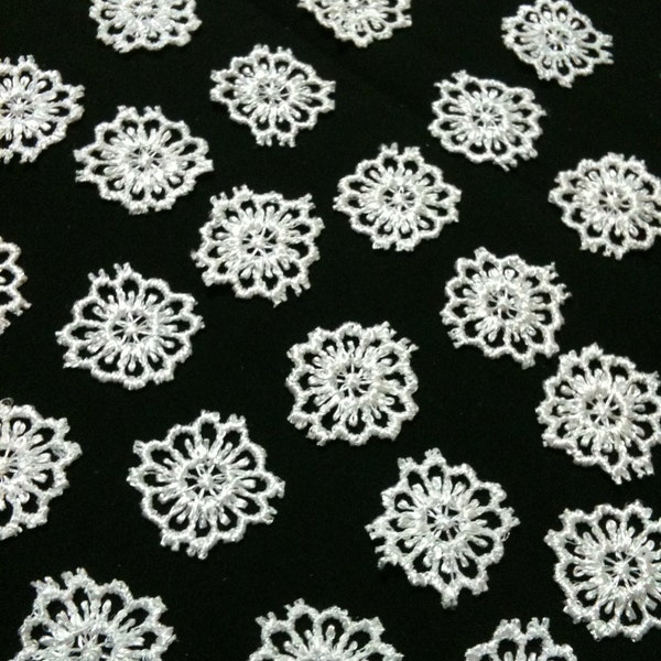 Guipure Lace Flowers - 30 Pieces