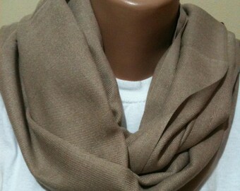 Beige Pashmina Scarf, Unisex, lightweight, Infinity Scarf, very soft, Loop Scarf, Tube Scarf, Pashmina shawl, gift idea, cozy circle scarf