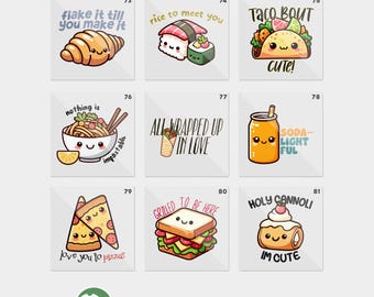Baby Shower Funny Food Neutral Iron On Transfers For Bodysuit Decorating Station (9 Count)