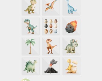 Dinosaurs Hatching Soon Baby Shower Iron On Transfers For Bodysuit Decorating Station (12 Count)