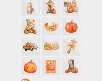 Cutest Pumpkin In The Patch Baby Shower DTF Iron On Transfers (12 Count)