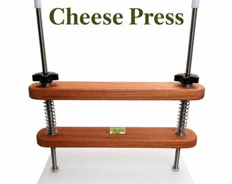 Precision Cheese Press: Pressure Control with Gauge and Level