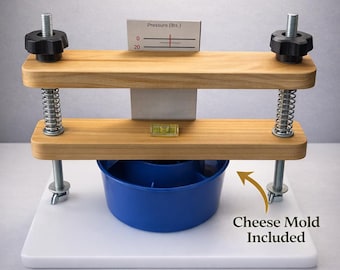 Prensa para queso casera hecha a mano