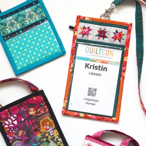 ID Badge holder pattern--instant download PDF