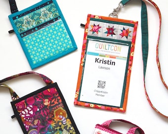 ID Badge holder pattern--instant download PDF