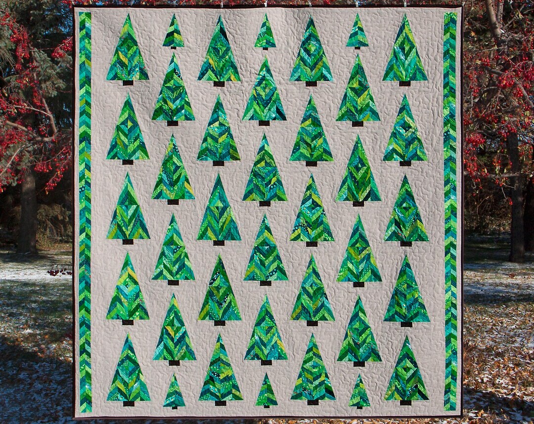 Large Tree Quilt The Big Woods Christmas Tree Quilt Pattern--instant Download PDF - Etsy