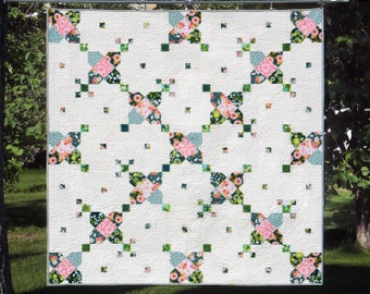 Tussie Mussie quilt pattern--instant download PDF