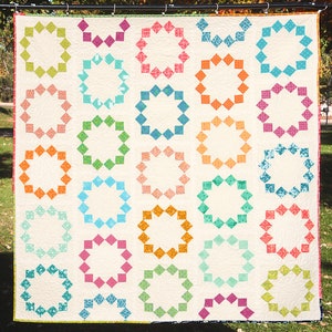Diamond bracelet quilt pattern--instant download PDF
