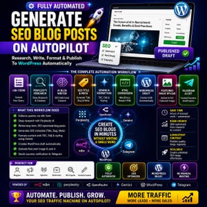 Fully Automated AI SEO Blog Writer | n8n + Perplexity + Gemini + WordPress Workflow