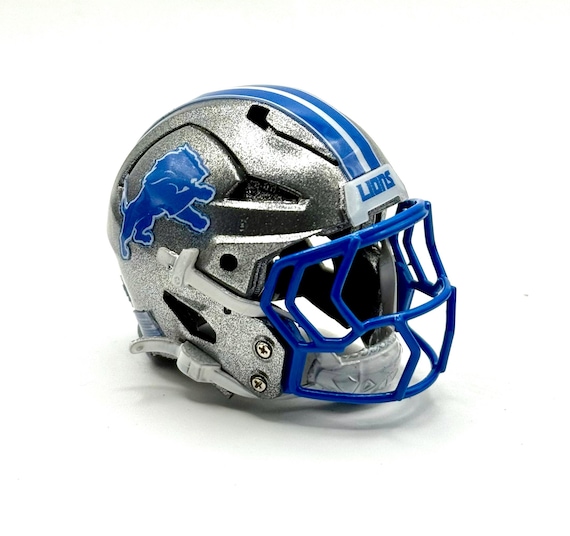 detroit lions mini football helmets Riddell Speed Helmet NEW Detroit Lions NFL Football Team Mini Helmet Authentic NFL Collectible Mini Helmet with Picture Inside. Detroit Lions Red Zone Mini