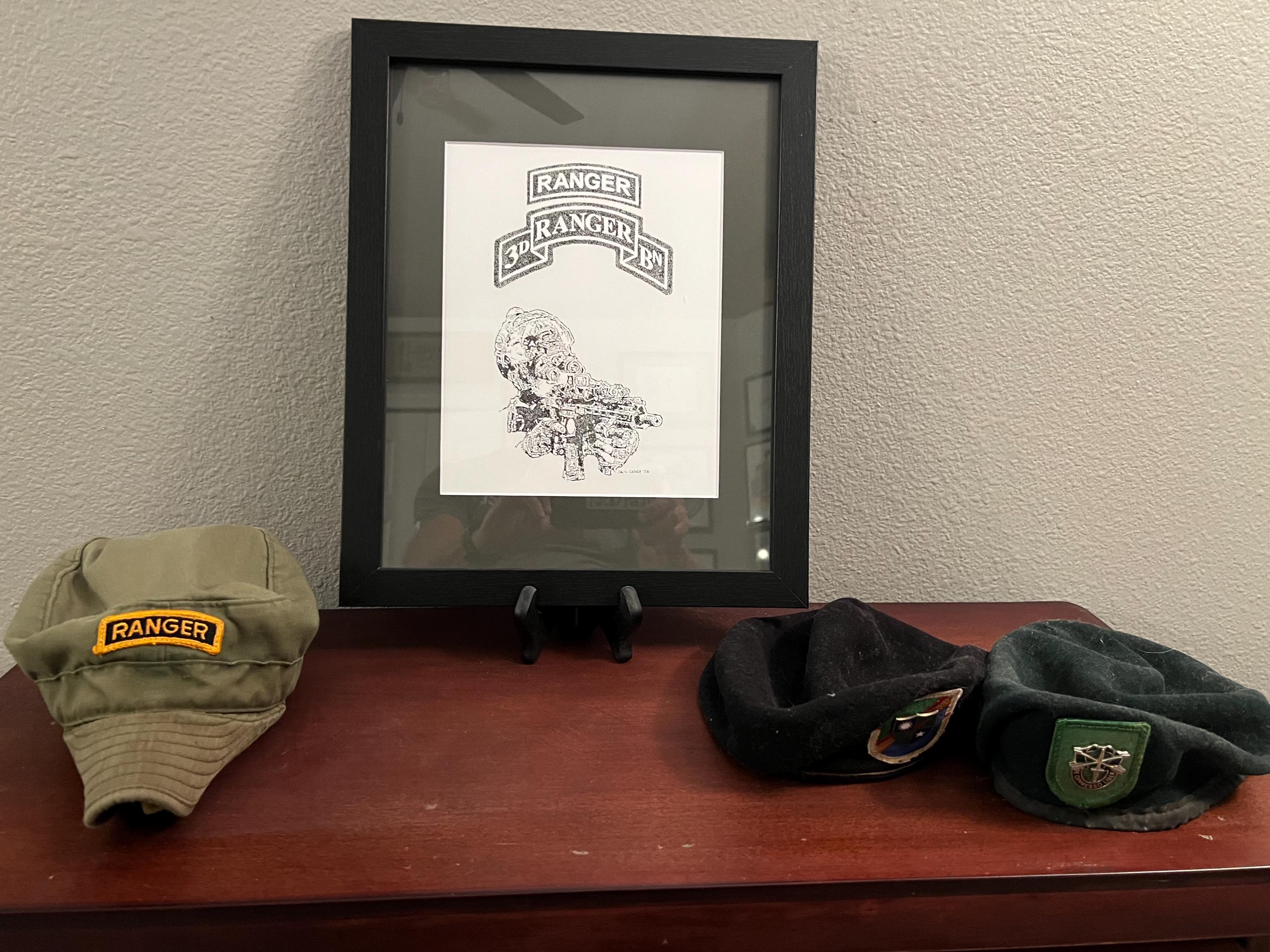 US Army Ranger With 3rd Ranger Battalion Scroll and Ranger Tab - Etsy