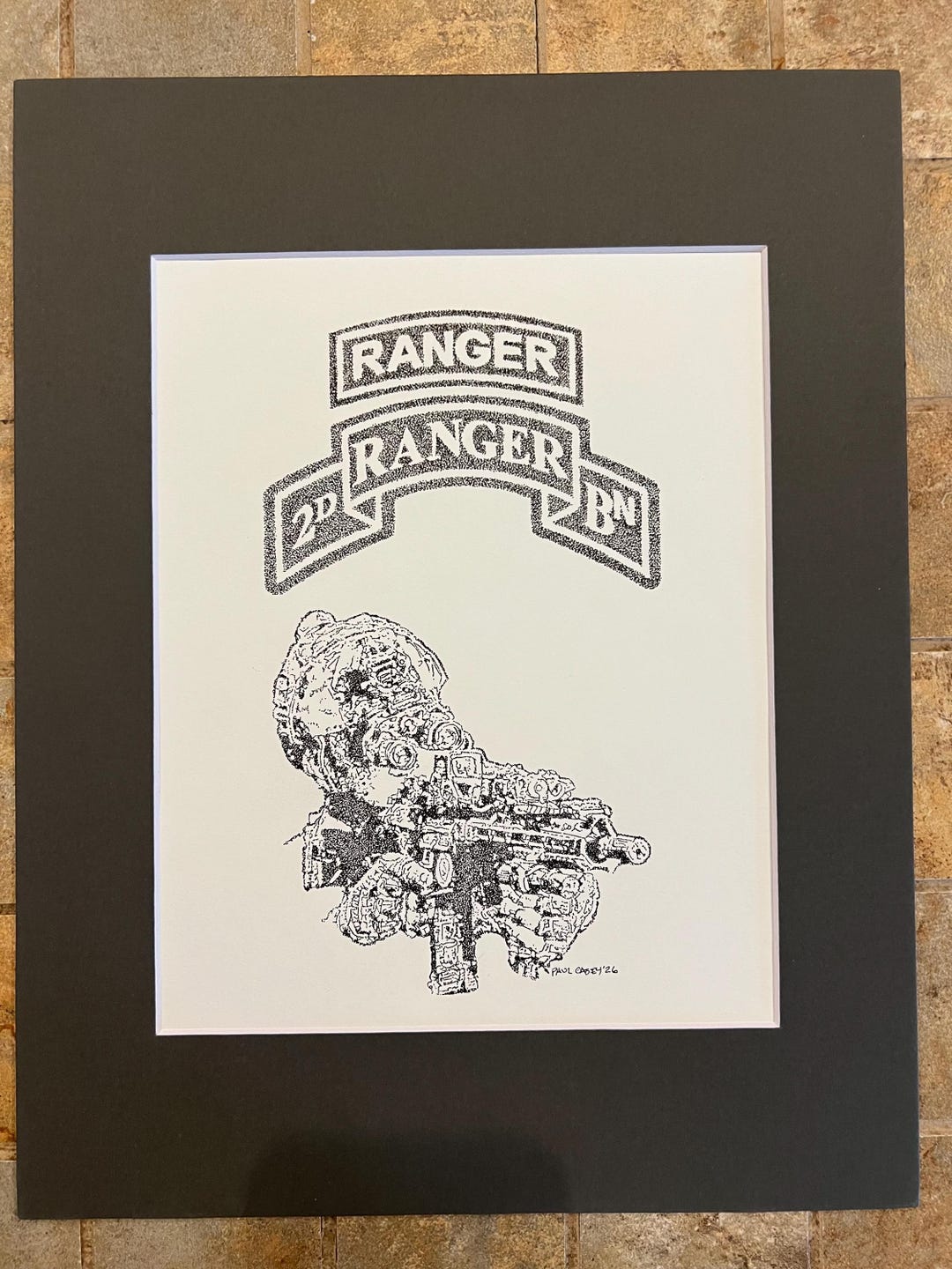 Scrolled Ranger 2nd Ranger Battalion Scroll With Ranger Tab - Etsy UK