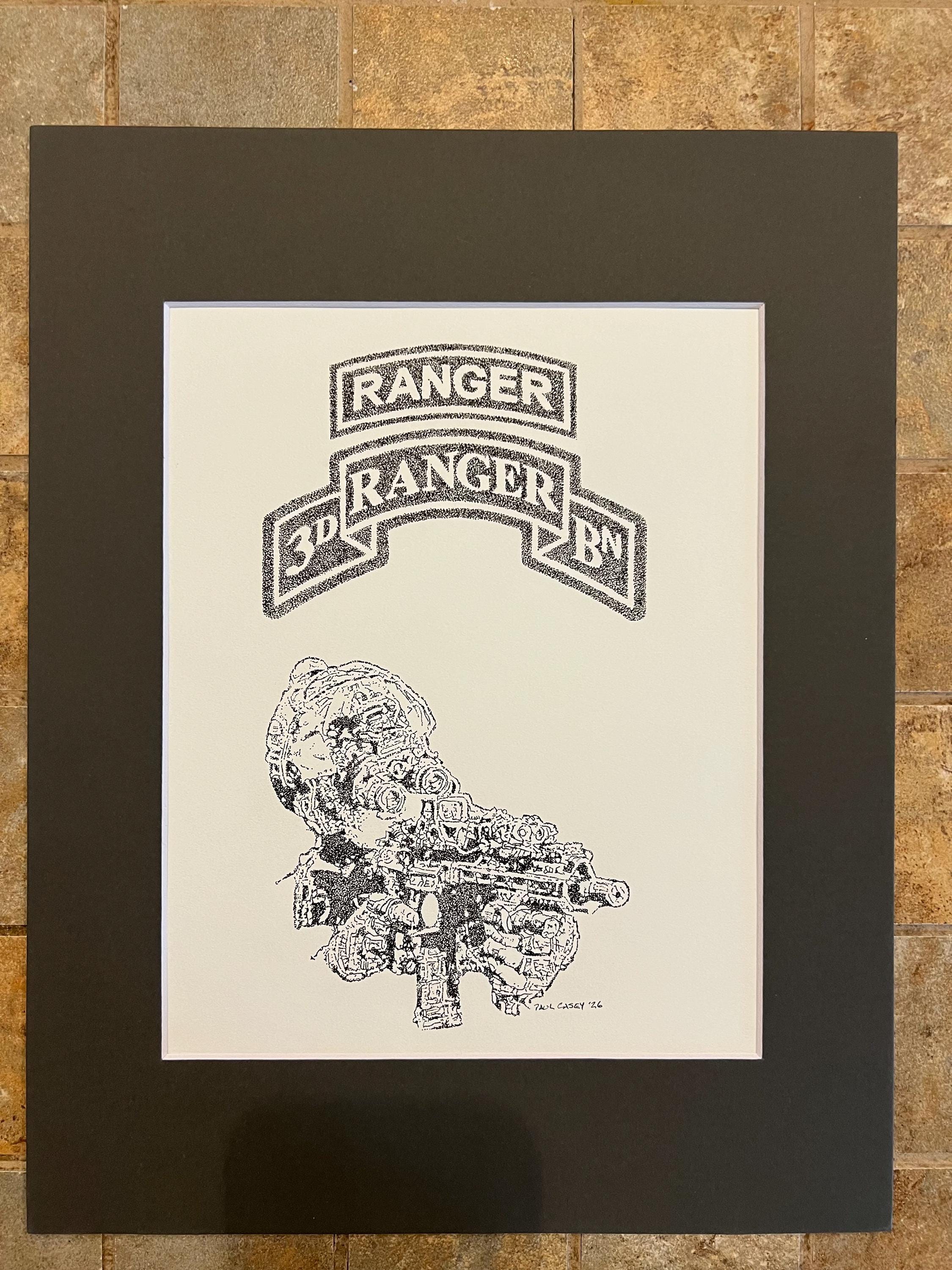 US Army Ranger With 3rd Ranger Battalion Scroll and Ranger Tab - Etsy