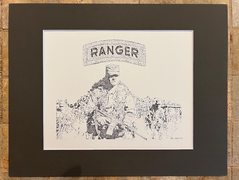 US Army Ranger Patrolling With Ranger Tab (V1) - Etsy
