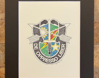 Kombiniert von Spezialeinheiten und Waldläufer Wappen.