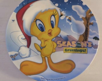 Tm & Warner Brothers entertainment Inc. Season’s greetings Tweety Bird plate