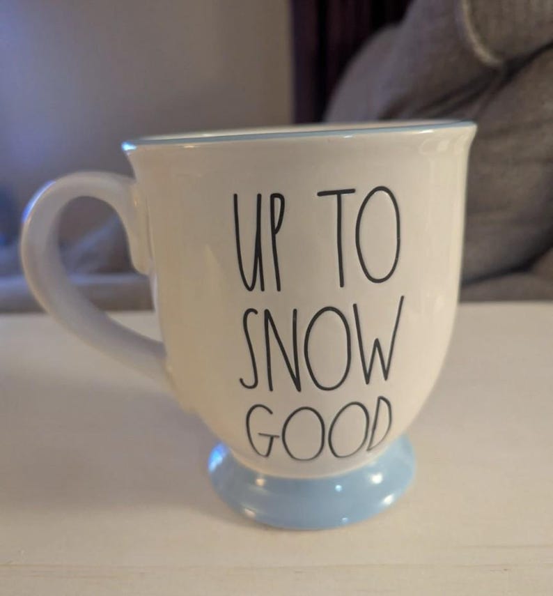 Disney Rae Dunn Frozen Anna & Olaf Up To Snow Good Double Sided Mug bild 3