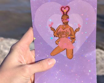Ogtha The Roach Queen Holographic Print
