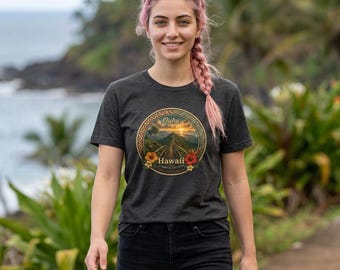 Stairway to Heaven Vintage Oahu Hawaii Hiking Badge Tee