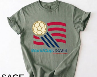Retro USA Soccer Shirt, Vintage 90s Football Fan Tee, American Soccer Graphic T Shirt