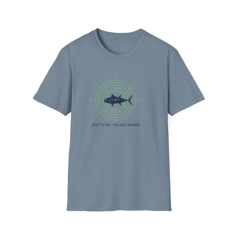 Deep Scan Pelagic Nomad Fishing Shirt | Sonar Fish Graphic Tee image 5