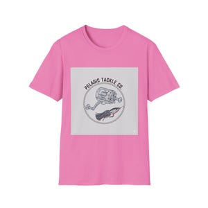 Camiseta unisex de algodón con diseño de carrete de pesca de Pelagic Tackle Co. imagen 9