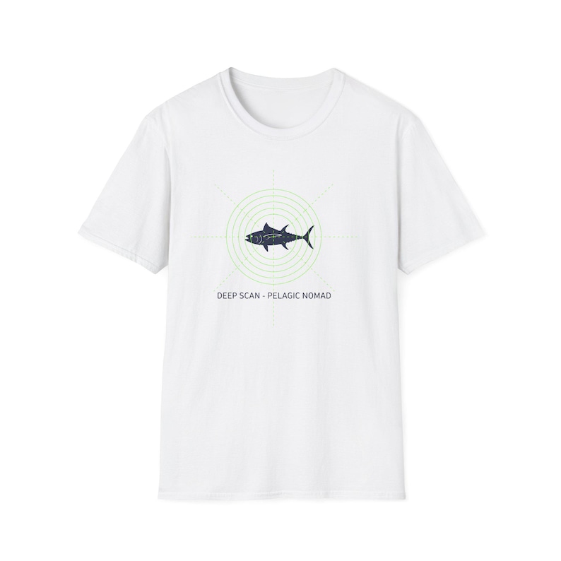 Deep Scan Pelagic Nomad Fishing Shirt | Sonar Fish Graphic Tee image 1