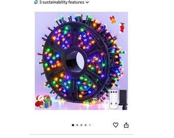 JMEXSUSS 500 LED Weihnachtslichterkette Outdoor Waterproo
