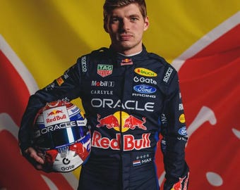 NIEUW 2026 Max Verstappen Red Bull Racing F1-racepak, handgemaakt F1 Go Kart-racepak CIK FIA Level 2 goedgekeurd pak, racepak