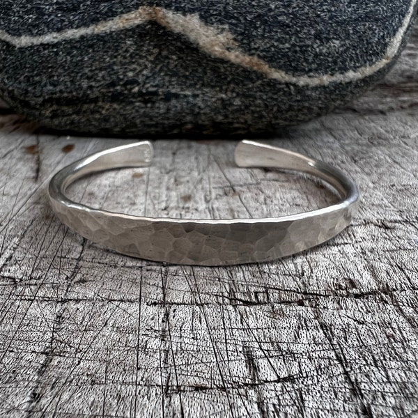 Tribal Silver Band Bracelet, Silver Cuff Bracelet