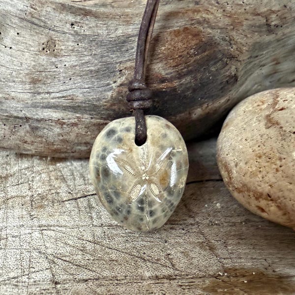 Reserved for Cynthia…Echinoid Fossil Necklace