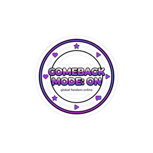 Comeback Mode On Sticker | K-pop comeback, stan purple era